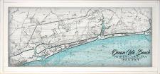 Custom NOAA Blue Map Wall Sign Framed Wall Sign