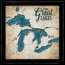 Custom Vintage Map Framed Wall Sign