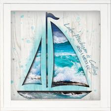  Custom Sail Boat Photo Art Framed Wall Sign