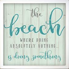 Beach  Doing Nothing Is Doing Something.. Framed Wall Sign
