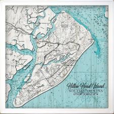 Noaa Blue Chart Framed Wall Sign
