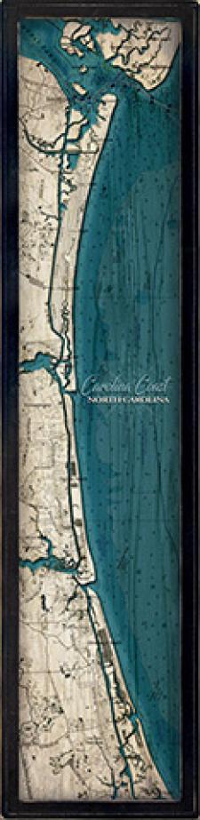 Custom Vintage Map Framed Wall Sign