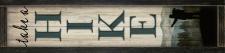 Vertical Take a Hike Framed Wall Sign