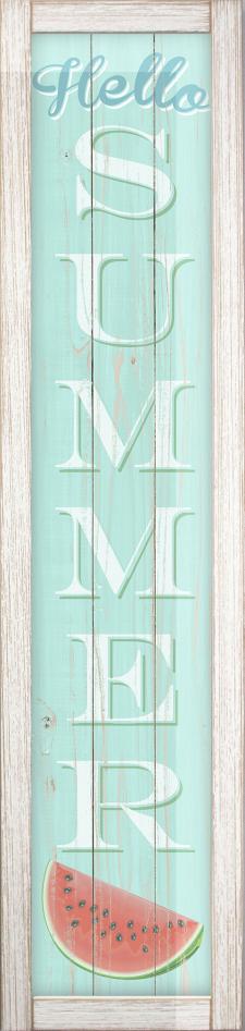 Hello Summer Framed Wall Sign