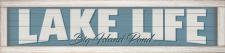 Blue Custom Lake Life Framed Wall Sign