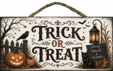 Trick or Treat Rope Hanger Sign
