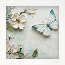 12x12 Framed Butterfly 1