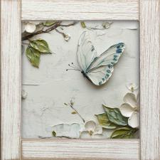 12x12 Framed Butterfly 2