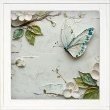 12x12 Framed Butterfly 2