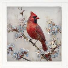 12x12 Framed Cardinal 1