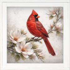 12x12 Framed Cardinal 2