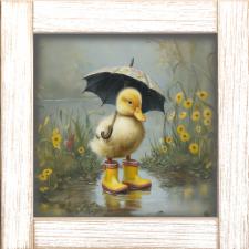12x12 Framed Duck in Boots 1