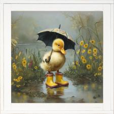12x12 Framed Duck in Boots 1