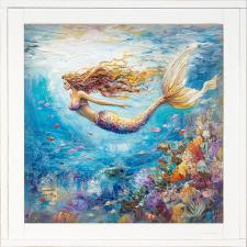 12x12 Framed Mermaid Reef