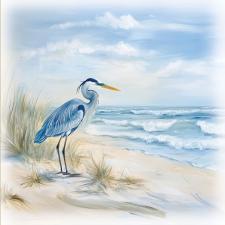 Blue Heron Watercolor Box Sign