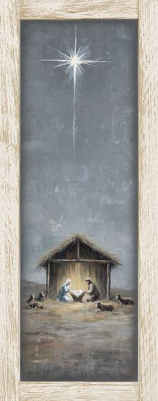 10x24 Vertical Framed Manger 1 Art Work