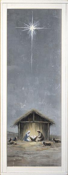 10x24 Vertical Framed Manger 1 Art Work