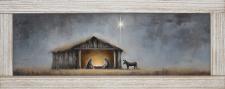 10x24 Horizontal Framed Manger Art Work