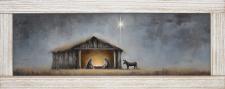 10x24 Horizontal Framed Manger Art Work