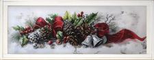 10x24 Horizontal Framed Christmas Swag 1 Art Work