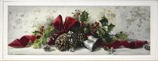 10x24 Horizontal Framed Christmas Swag 2 Art Work
