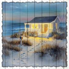 15x15 Slat Sign Beach House 1
