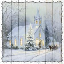 15x15 Slat Sign Church 1