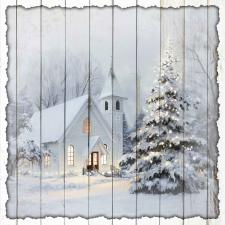 15x15 Slat Sign Church 2
