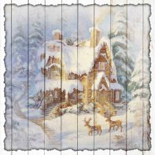 15x15 Slat Sign Gingerbread House