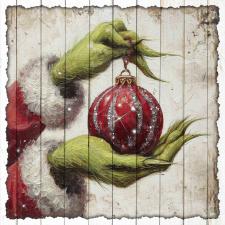 15x15 Slat Sign Grinch 1