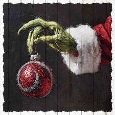 15x15 Slat Sign Grinch 3