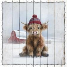 15x15 Slat Sign Lil Cow 1