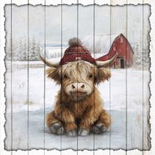 15x15 Slat Sign Lil Cow 2
