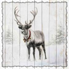 15x15 Slat Sign Reindeer Sketch