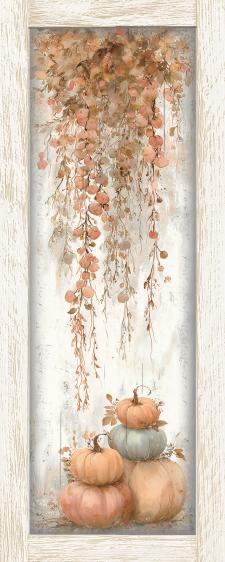 10x24 Framed Fall Floral Wall Sign