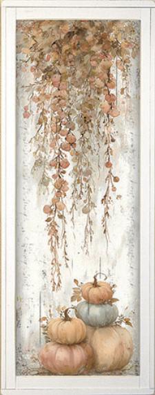 10x24 Framed Fall Floral Wall Sign