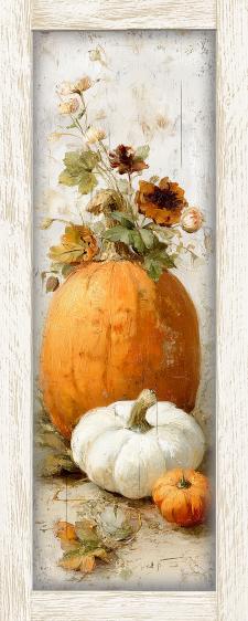 10x24 Framed Pumpkin Wall Sign