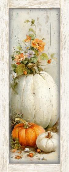 10x24 Framed Pumpkin Wall Sign
