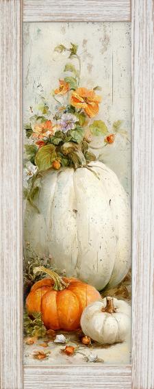 10x24 Framed Pumpkin Wall Sign