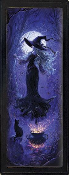 10x24 Framed Purple Witch