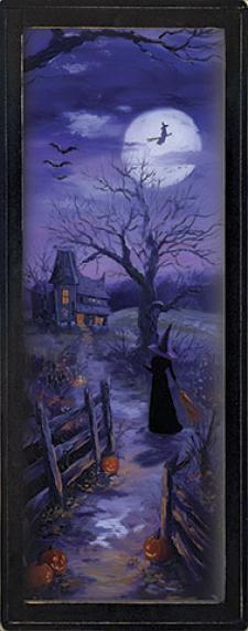 10x24 Framed Purple Witch