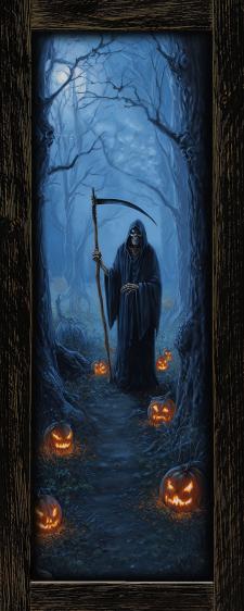 10x24 Framed Grim Reaper