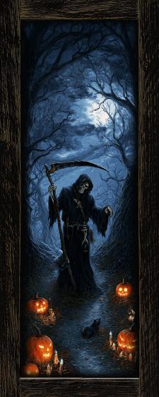 10x24 Framed Grim Reaper