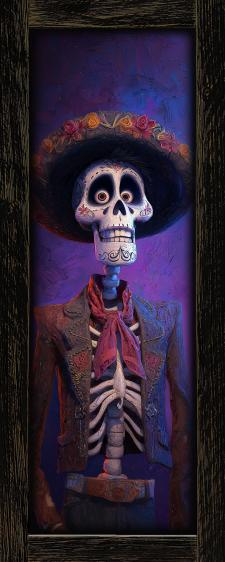 10x24 Framed Male Dia De Los Muertos