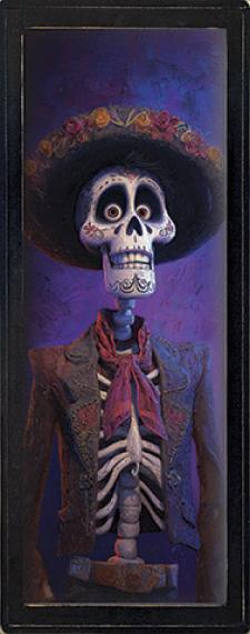 10x24 Framed Male Dia De Los Muertos
