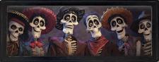 10x24 Framed Family Dia De Los Muertos