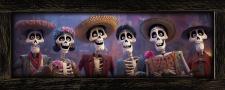10x24 Framed Family Dia De Los Muertos