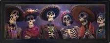 10x24 Framed Family Dia De Los Muertos
