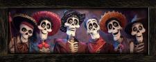 10x24 Framed Family Dia De Los Muertos