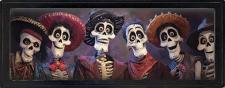 10x24 Framed Family Dia De Los Muertos